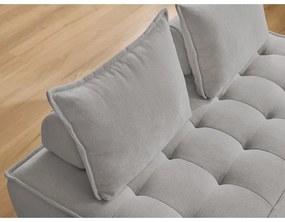 Светлосив диван от прежда с примки от букле 175 cm Elisa – Bobochic Paris