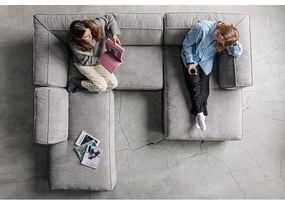 Светлосив диван с отворен модул, десен ъгъл Fairfield - Bonami Selection