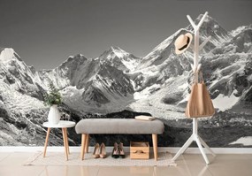 Фототапет – Черно-бели заснежени планини