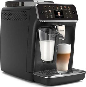 Кафеавтомат Philips EP5541/50 5500 LatteGo, 1500W, 15 bar, 1.8 л, 20 напитки, Керамична мелачка с 12 нива, TFT, AquaClean, SilentBrew, AromaExtract, ExtraShot, Черен