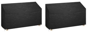 Калъф за градинска пейка 2бр 12 капси 210x70x70/88см полиетилен