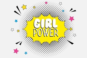 Тапет – С поп арт надпис - GIRL POWER