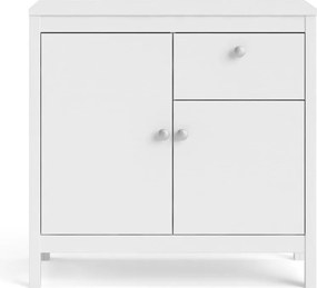 Бял нисък скрин 82x80 cm Madrid – Tvilum