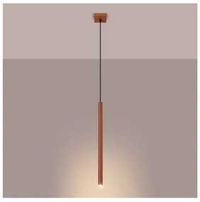 Висящо осветително тяло в тухлен цвят Fideus – Sollux