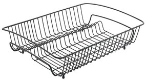 Черна неръждаема стомана правоъгълна Lava Drainer - Metaltex