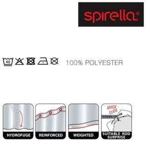 Завеса за душ 120x200 cm Kos – Spirella