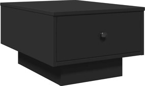 848081 vidaXL Кафе маса, черна, 60x45x31 см, инженерно дърво