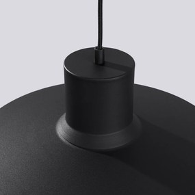 Черно висящо осветително тяло ø 35 cm Vito – Sollux