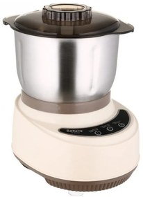 Компактен кухненски робот Saturn ST-FP7180, 500 W, Смилане, Месене, 7 л, 3 функции, Меден мотор, Бежов/Кафяв