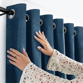 Синя затъмняваща завеса 265x270 cm Velto – Filumi