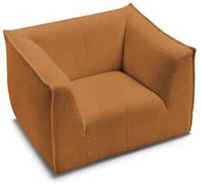 Кресло от прежда с примки от букле в цвят горчица Giorgia – Bobochic Paris