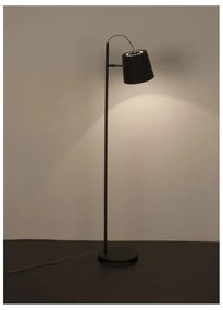 Черна подова лампа с глава на катарама - Zuiver