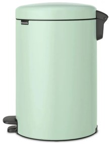 Кош за боклук с педал Brabantia NewIcon 1008847, 20 л, Плавно затваряне, Противоплъзгаща основа, Светлозелен