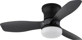 Globo 03669 - Таванен вентилатор IRWIN с димируема LED/15W/230V 2700-6500K, черен + ДУ
