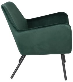 Тъмнозелено кадифено кресло Bon - White Label