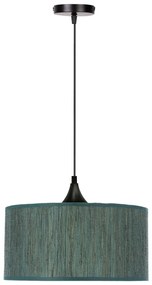 Тъмнозелена висяща лампа с текстилен абажур ø 30 cm Patti - Candellux Lighting