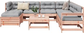 3250598 vidaXL Градински комплект диван от 8 части, дугласка ела масив