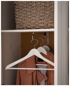 Бял гардероб от масивен бор 65x180 cm Anita – Støraa