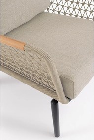 Светлокафяв метален градински стол Eulero – Bizzotto