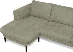 Светлозелен ъглов диван (ляв ъгъл) Gomero – Scandic