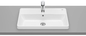 Умивалник за вграждане,A3270YA000, Roca, в плот, порцелан, бял, 60х39х4см