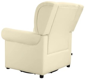 Бяло кадифено люлеещо се кресло Lillyse – Støraa