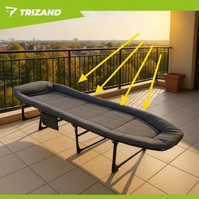Сгъваемо походно легло Trizand – Туристическо легло за къмпинг с калъф за носене