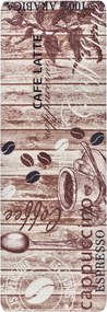 Кафяв кухненскиа пътека Delicious Coffee, 67 x 180 cm Delicious Coffee - Hanse Home