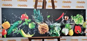 Картина на платно – Органични плодове и зеленчуци