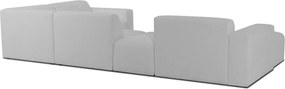 Бял ъглов диван от букле ("U" форма) Roxy – Scandic