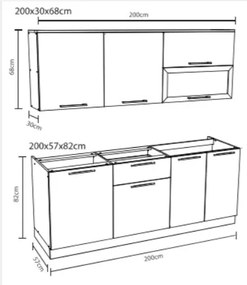 Кухненска линия COMFORT 200 - 2 цвята