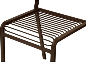 Тъмнокафяв градински стол метален Oto – noo.ma