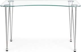 Работна маса със стъклен плот 60x120 cm Rondo – Bizzotto