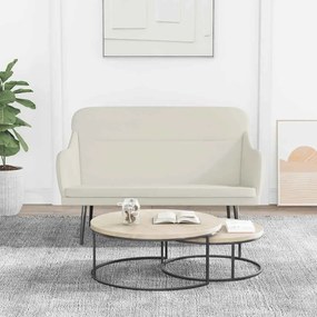 351452 vidaXL Пейка, кремава, 110x76x80 см, кадифе