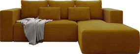 Ъглов диван Stripes-Right-Moustardi