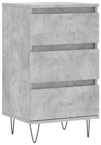 831096 vidaXL Бюфет бетонно сив 40x35x70 см инженерно дърво