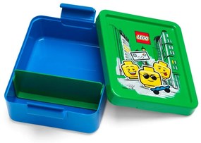 Комплект зелена и синя кутия за закуски и бутилка за пиене Iconic - LEGO®