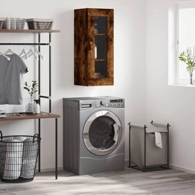 828889 vidaXL Стенен шкаф опушен дъб 34,5x34x90 см