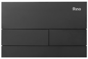 Бутон за тоалетна K011A-Q и Slim024N Rea T Black Matt