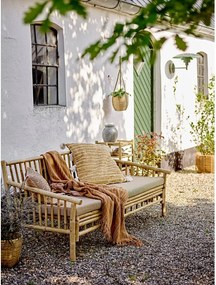 Бамбуков градински диван в бежово-натурален цвят Sole - Bloomingville