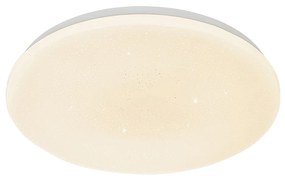 Интелигентен таванен аплик бял 38 см звезден ефект с LED с дистанционно управление - Extrema