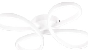 Бяла LED светлина за таван 40x40 cm Fly - Trio
