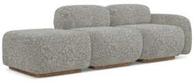Сив модулна лежанка (десен ъгъл) Ailani – Makamii