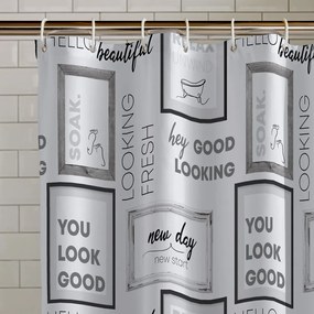 Завеса за душ 180x180 cm Relax and Unwind – Catherine Lansfield