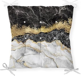 Възглавница за седалката на стола от черно злато, 40 x 40 cm - Minimalist Cushion Covers