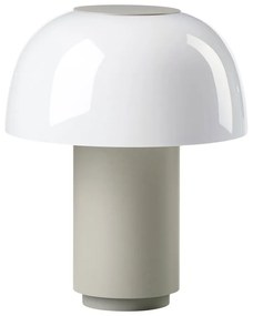 Сива алуминиева LED затъмняваща се настолна лампа (височина 22 cm) Harvest – Zone