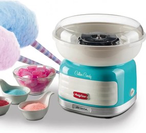Машина за захарен памук Ariete COTTON CANDY PARTY TIME 2973/01, 450W, Вграден дозатр, Тюркоаз