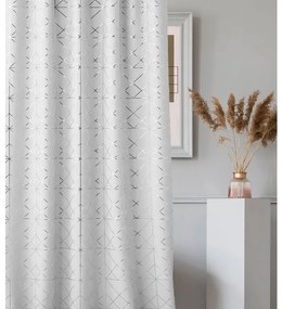 Фина бяла завеса с втулки с шарка 140 х 260 см