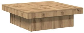 856555 vidaXL Кафе маса, дъб сонома, 90x90x28 см, инженерно дърво