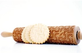 Дървен релефен валяк за тесто Bats - Valek